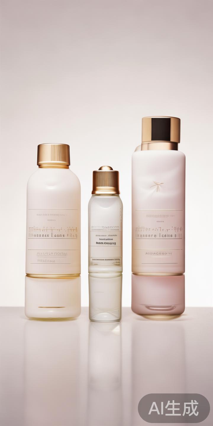 核心产品系列：套装中包括面部清洁、保湿精华和抗皱面